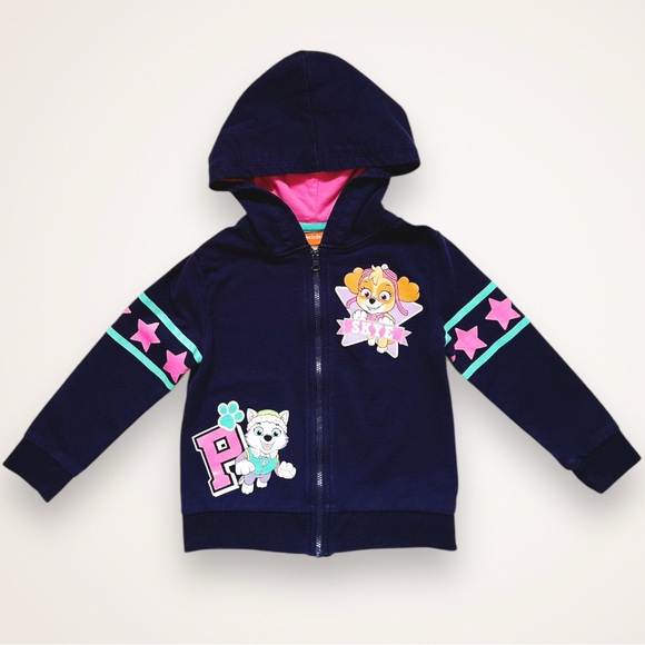 Paw Patrol Girls Full-Zip Hoody 3T - Picture 1 of 4